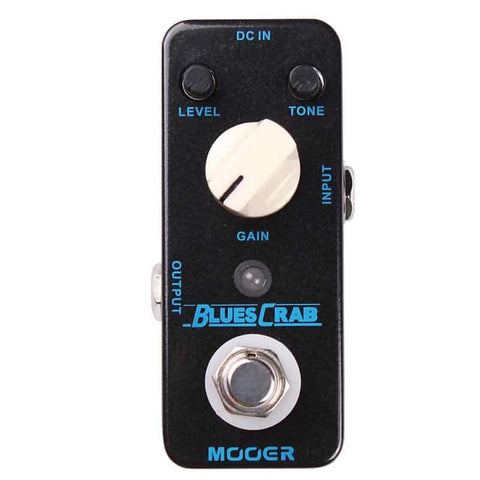 Mooer Blues Crab Classic Blues Overdrive MICRO Guitar Effect Pedal True Bypass - floor model (w/o original packaging)