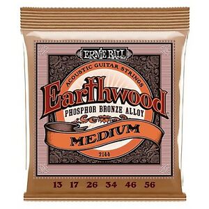 EBP02144 Ernie Ball "Medium" Earth wood 80/20 Bronze Strings, 13-56